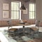 International Concepts Round 36 in Rd Top Pedestal Table, 2 Emily Chairs, Hickory/Washed Coal, 36 in W, 36 in L, 29.9 in H K45-36RT-27B-C617P - alternate 3
